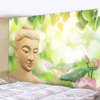 3DReligion kultura visi zidna tapiserija Buda zid tepih uzglavlje podnijeti hipi psihodelične tapiserija stablo krajolik boho dekor