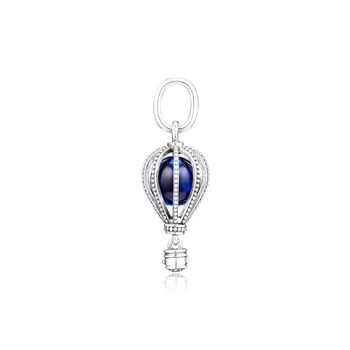 Tamno-plavi balon privjesci za žene izrada nakita ljeto putovanja Šarm kuglice za narukvice od 925 sterling silver nakit žena