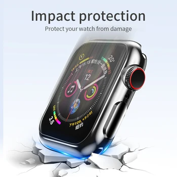 HOCO Watch Case for Apple Watch Seies 5 4 Soft Clear TPU Silicon for iWatch 5 4 44MM 40MM Cover Protective Shell A+Quality