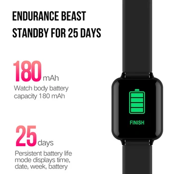 B57 pametni sat je vodootporan Sport za iphone telefon Smartwatch monitor otkucaja srca, krvni tlak, opcije za žene, muškarce, djecu