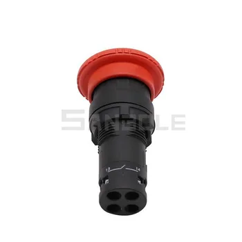 XB7-ES545 грибовидная krunica hitne stop tipke prekidač plastičnih otvoreno otvor 22 mm silver kontakt cijele crveni prekidač (2 komada)