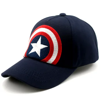 Novi omiljeni djecom šešir all-match vez Kapetan Amerika dječaci i djevojčice, Dječje kapa proljeće i ljeto kapu