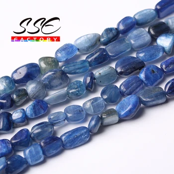 8-10 mm prirodni nepravilan plava кианит kamenih zrna kamena slobodan razuporne perle za izradu nakita DIY narukvica i ogrlica 15