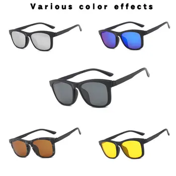 Vintage Clip On Men sunčane naočale polarizirane slr ženske sunčane naočale Outdoor Driving Fashion 5+1 Pecs Sets Eyewear Oculos Gafas UV