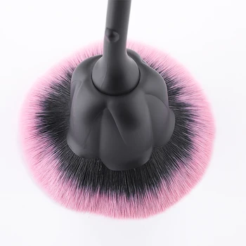1pc Nail Art Glittter Power Brush for Manikura Metal Pink Head Blush Brushes Beauty Tool gel pribor za nokte
