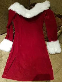 Plus size Nova godina Božićni odijelo za žene crveno seksi haljina odrasla ženska neobičan cosplay