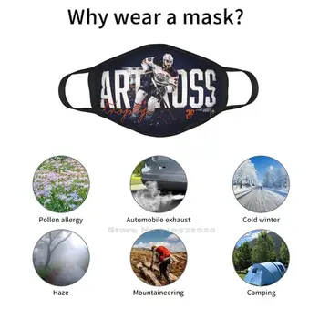 Leon Art Ross Design Crna Prozračna Reusable Maska Za Usta Leon Draisaitl Edm Edmonton Oiler Hockey