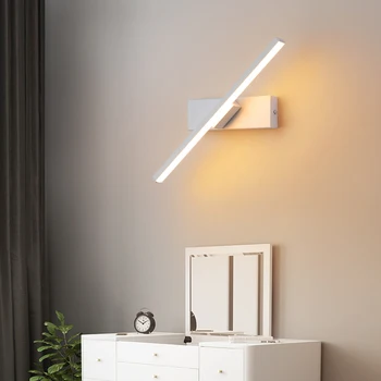 LED zidna svjetiljka identitet spavaća soba noćni lampe Nordic moderni minimalistički kreativni лестничный prolaz dnevni boravak vrti zidne lampe