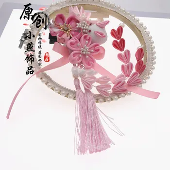 Zec Cvijet Šlem Japanski Kimono Pribor Klinac Klasični Svadbeni Šešir Sakura Hairwear Kosa Žene Šlem