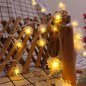 USB Garland Holiday Fairy Led String Svjetla 2.5 M 20LED pine kvrga božićna svjetla za novogodišnji dekor