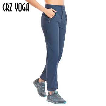 CRZ joga ženske быстросохнущие lagane planinarske hlače Zip Off High Rise of the Stretch svakodnevni vanjski hlače s džepovima na munje