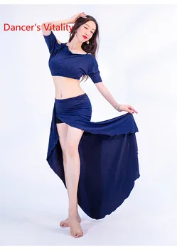 2020 novi stil za Bellydance Odjeca Top+kratka suknja 2 Pecies Adult Practice Oriental Dance Wear Girls professional Suit