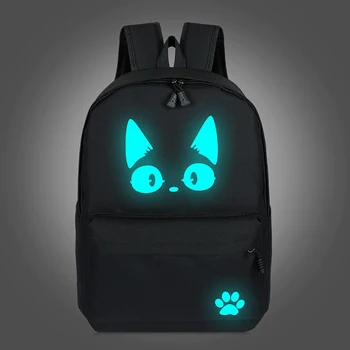 Dostava Kiki ' s Delivery Service Bag For Teenage Girl Girls Luminous Cartoon Schoolbag Bag For Teenagers Student Mačka Ruksak u Školu