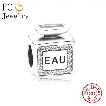 FC Jewelry Fit originalni brand ovjes narukvica 925 sterling srebra haljina ruž visoke štikle torba parfem šalica Berloque DIY