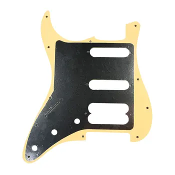 Pleroo Parts - For FD US 72' 11 Screw Hole Standard Pipdog Player Humbucker Hss Guitar pickguard & Back Plate Scratch Plate