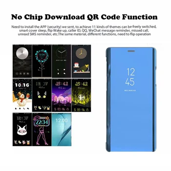 Za One Plus 5T 6T 6 7 Case Flip Mirror Stand Case For One Plus5T 1+ 6T 1+7 Cover Window View Coque for OnePlus 7 oneplus6 t