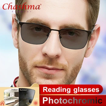 Sunčane naočale od legure titana prelazni photochromic naočale za čitanje za muškarce dalekovidnost presbyopia s диоптриями naočale za dalekovidost
