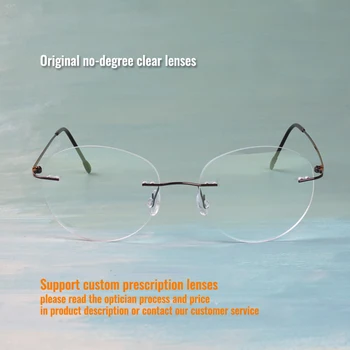 Toketorism berba ovalne naočale titan legure naočale za žene optički okvir