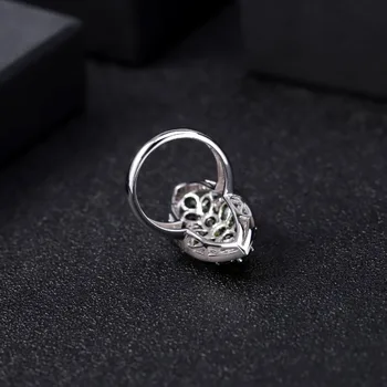 GEM s BALLET 5.0 Ct prirodni krom диопсид koktel prsten 925 sterling srebra ovalni zeleni prsten fin nakit za žene vjenčanje