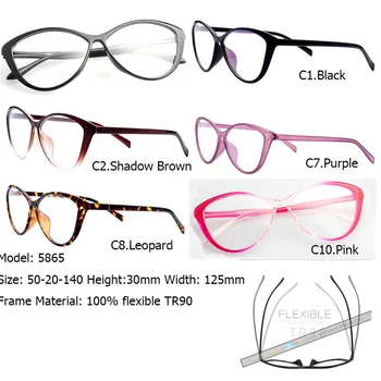 IVSTA 5865 fleksibilna TR90 plastične titan Cat eye naočale žene optički okvir mačke recept leptir velike naočale stare