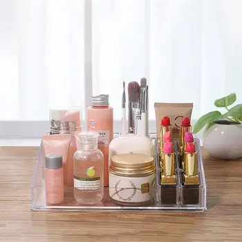 Kreativni transparent make-up kutija za pohranu kozmetički organizator akril stolni držač zaslona oslonac za губных ruža za usne, lakovi za nokte