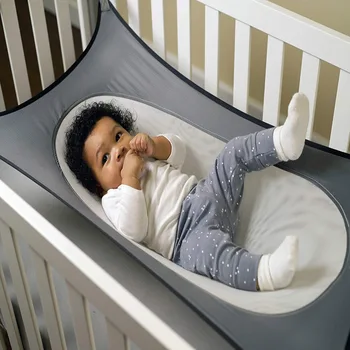 Klackalica viseća krevetić za spavanje krevet dječje prijenosna prijenosni sklopivi krevetić elastična mreža s 4 jakim kopčama sigurnost