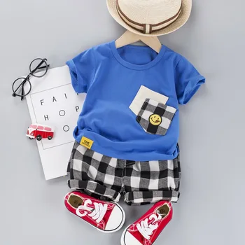 Toddldr dječaci odjeća setovi za 2020 ljetnim dječaci t-shirt+kratke hlače 2 kom. Dječje odjeće odjeća za dječaka sportski odijelo 1 2 3 4 godine