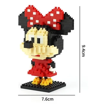 Disney crtani zgrada mini Mickey Mouse blokovi zgrada od cigle igračke crtani likovi nastavni blokovi dječja igračka legoeing