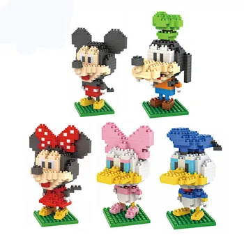 Disney crtani zgrada mini Mickey Mouse blokovi zgrada od cigle igračke crtani likovi nastavni blokovi dječja igračka legoeing