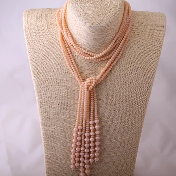 Besplatna dostava moda 3 kom. Skup kristalne perle izjava ogrlice staklene perle vrat duga ogrlica