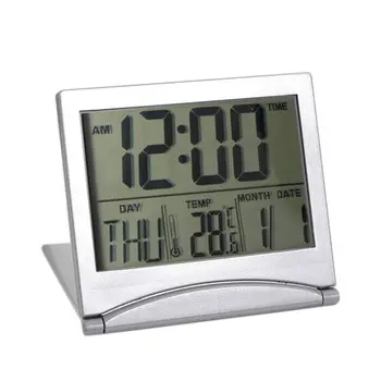 Novi digitalni LCD zaslon vremenska stanica sklopivi stol temperatura putovanja alarm