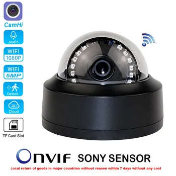 Bežični Wifi IP kamera 720P 1080P 5MP CamHi SD kartica SONY Onvif Motion Detection Alarm P2P Cloud Home CCTV monitor za video nadzor