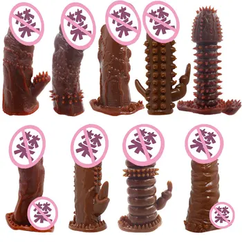 Erotska Remen Na Penis Kondom Rukava Kože Realističan Penis Kurac Proširenje Adult Sex Igračke Za Muškarce Par Penis Pumpa Sex Shop