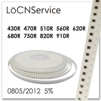 LoCNService 0805 J 5% 5000pcs 430R 470R 510R 560R 620R 680R 750R 820R 910R smd 2012 otpornik om