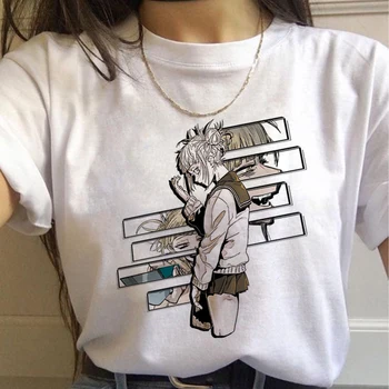 Ženska t-shirt New Ahegao Harajuku Graphic My Hero Academia Anime Senpai Top Ženska t-shirt Harajuku O-izrez svakodnevni ženska odjeća