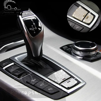 3 boje gumb ručne kočnice automobila dekoracija automobila stil naljepnice presvlake za BMW 5 5GT 6 7 Series X3 X4 X5 X6 525i 740i 320