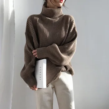 WAVSIYIER korejski kardigan ogroman slobodan kukičane veste ženski pulover žena debela berba slatka elegantna čvrsta 2020 jesen zima