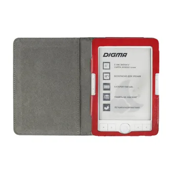 Napredni pu kožna torbica za Digma E652 E654 eReader ultra slim Case book magnetna kopča flip good fit R652 R654 torbica+film
