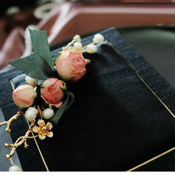 SINZRY jedinstveni ručni rad, prirodni biseri očuvana cvijet ruže vjenčanje broševi pin kreativni modni nakit za žene