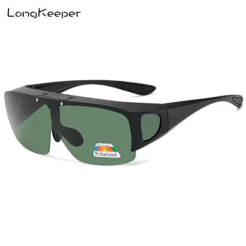 2021 flip gore polarizirane sunčane naočale Muškarci Žene plastičnim okvirom UV400 naočale vanjski vožnje ribolov Sport prikladan nad sunčanim naočalama poklopac