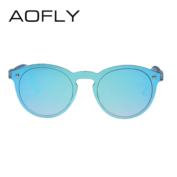 AOFLY ženske sunčane naočale ovalni Trendi ženski muški retro odražavaju slr sunčane naočale prozirne candy boja poznati brend dizajner Oculos
