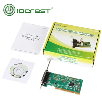 IOCREST 1 paralelni printer port (LPT1) DB25 Controller PCI Card chipset Moschip 9865 s nosačem низкопрофильным
