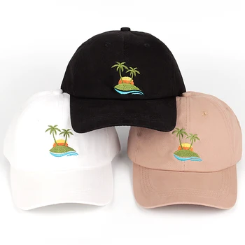 2020 Novi vez palme zakrivljena tata šešir plaža izlazak sunca odmor kapu kokos palme šešir Strapback hip-hop kapu Golf