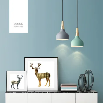 Nordic Maccaron LED luster moderni minimalistički bar spavaća soba noćni dnevni boravak luster