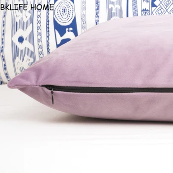 Visoka kvaliteta meko svijetlo roza ljubičasti baršun jastučnica jastučnica pink jastučnicu nema kotrljanja bez punjenja