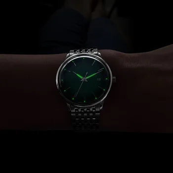 Feice luksuzni mehanički sat ultra-tanki automatski satovi za muškarce-dokaz poslovne ručni sat remen od nehrđajućeg čelika FM221