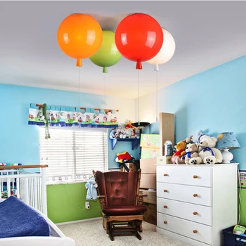 Moderna djeca od 6 boja balon akril stropna svjetiljka home deco spavaća soba E27 žarulja stropne svjetiljke s prekidačem