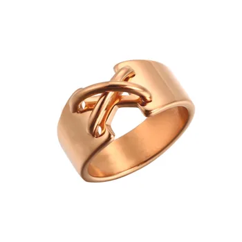 Rose gold muškarci Womne prsten Prsten od nehrđajućeg čelika s križem nakit muški nakit poklon multi dimenzije 3 boje odabrati na veliko
