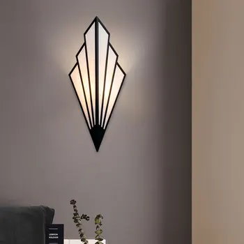 Moderni minimalistički dijamant u obliku led zidne svjetiljke unutarnji zidne lampe spavaća soba dnevni boravak prolaz svjetiljke rasvjeta
