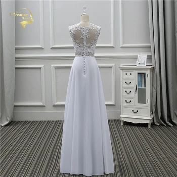 Jeanne Love Lace White Beach Wedding Dresses 2020 New Bohemian Svadbeni Dress Robe De Mariage JLOV75983 Vestido De Noiva Trouwjurk
